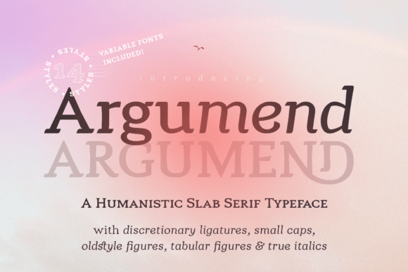 Argumend: A Versatile Slab Serif Typeface for Modern Web Design