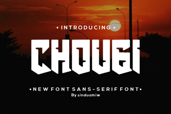 Chougi: A Bold Slab Serif Typeface for Modern Editorial Design