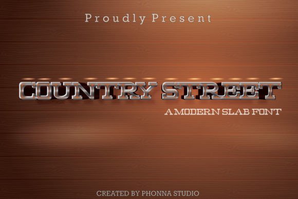 Country Street: A Slab Serif Font for Makers