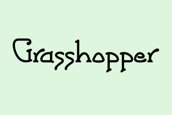 Grasshopper: A Playful Slab Serif Typeface for Editorial Design