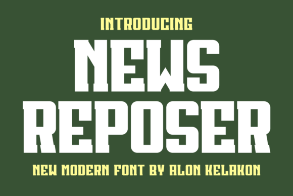 News Reposer: A Bold Slab Serif Font for Modern Web Design