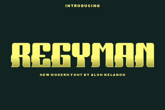 Regyman: A Bold Slab Serif Font for Campaign Impact