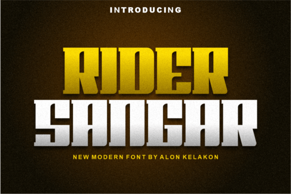 Rider Sangar: The Slab Serif Font for Bold Marketing