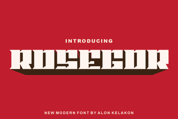 Rosegor: A Bold Slab Serif Typeface for Branding