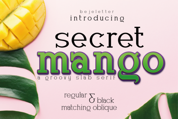 Secret Mango: The Slab Serif Font for Bold Marketing