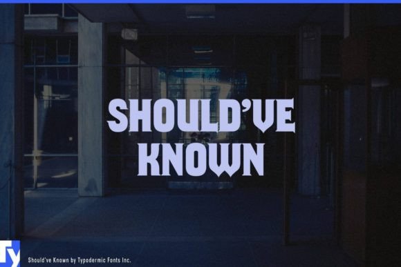 Should've Known: A Slab Serif Font for Crafters