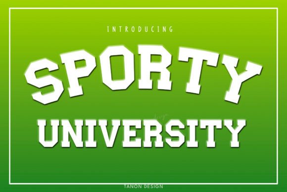 Sporty University: A Slab Serif Font for Bold Web Design