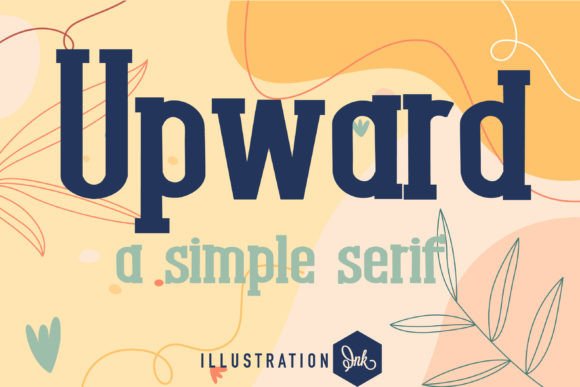 Upward: A Chunky Serif Font for Handmade Brands