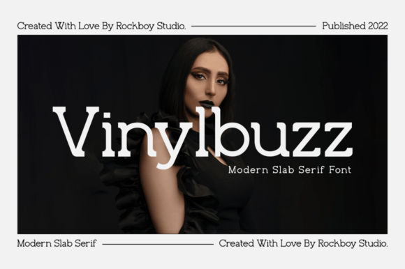 Vinylbuzz: A Fresh Slab Serif Font for Bold Web Design